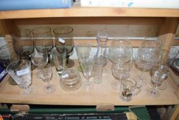 VARIOUS DRINKING GLASSES