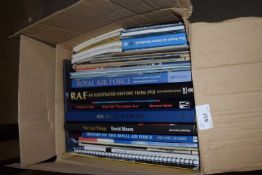 ONE BOX OF MIXED BOOKS - ROYAL AIR FORCE INTEREST