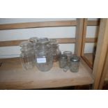 VARIOUS PRESERVE JARS AND OTHER ITEMS
