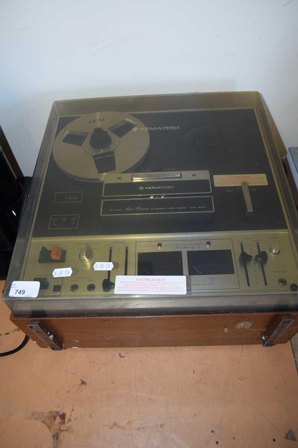 KENWOOD KW-5077 REEL TO REEL TAPE RECORDER