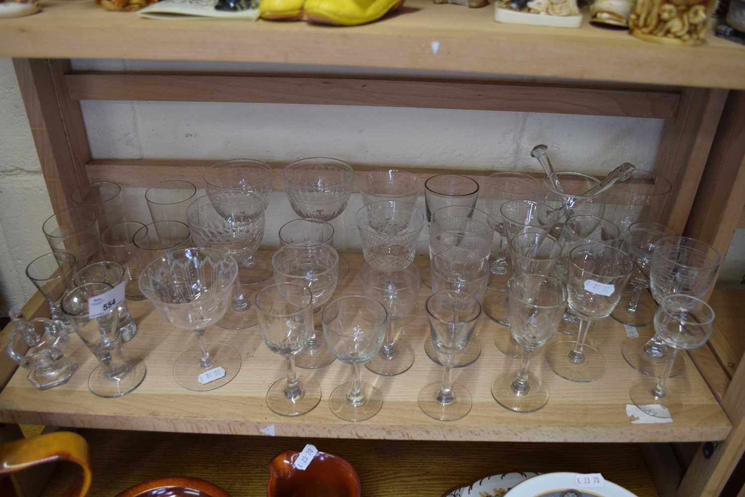 COLLECTION OF VARIOUS 19TH AND 20TH CENTURY DRINKING GLASSES