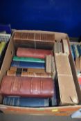 BOX OF MIXED BOOKS INCLUDING DICTIONARY OF THE BIBLE ETC