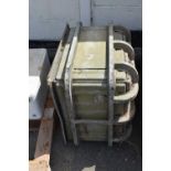 Vintage galvanised water tank/planter, width 75cm, height approx 50cm