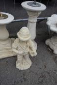 Composite garden statue of a boy, height approx 55cm