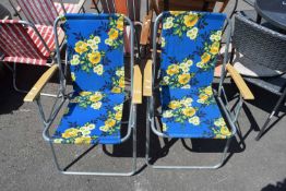 Two vintage garden chairs