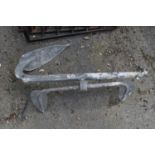 Boat anchor, total height approx 77cm