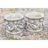 Pair of decorative Planters H 30cm