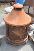 Metal chiminea/fire pit, height approx 100cm