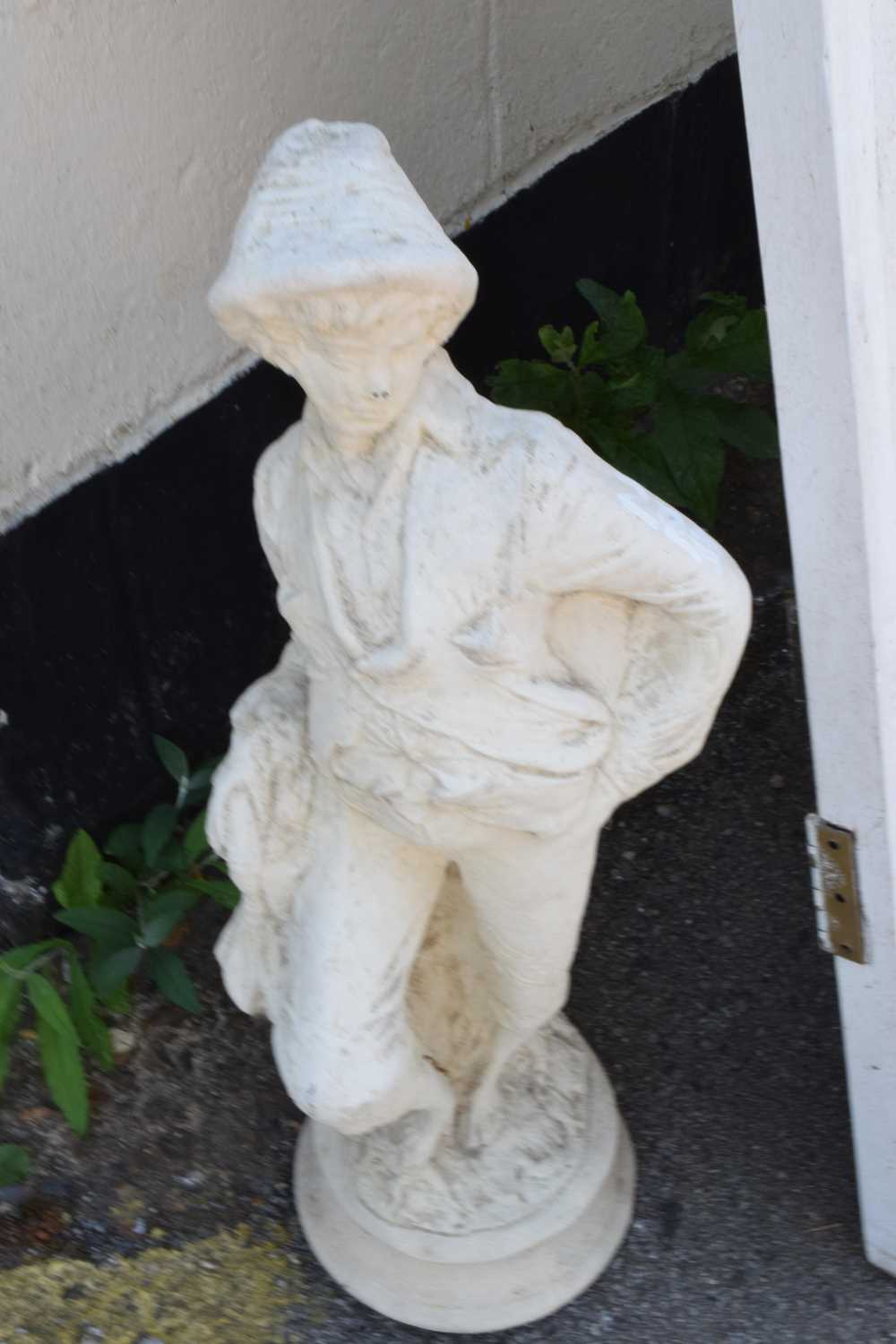 Composite statue of a boy, height 60cm