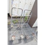 Pair of industrial trolleys