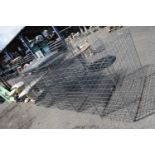 Quantity of galvanised landscaping gabion baskets