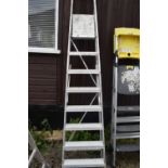 Seven rung Youngman step ladder