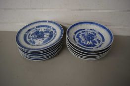 QUANTITY OF MODERN CHINESE BLUE AND WHITE DINNER WARES