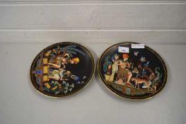 PAIR OF MODERN EGYPTIAN COLLECTORS PLATES