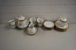 QUANTITY OF NORITAKE GILT RIMMED TEA WARES