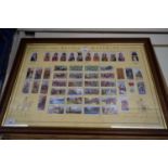 WILLS CIGARETTES BATTLE OF WATERLOO FRAMED CARDS