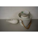 WASH JUG AND OTHER ITEMS