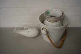 WASH JUG AND OTHER ITEMS