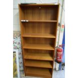 RETRO MID-CENTURY BOOKCASE CABINET, 76CM WIDE