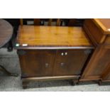 MAHOGANY VENEERED TV CABINET, 75CM WIDE