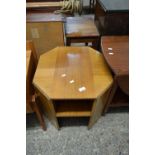 OCTAGONAL TWO-TIER OCCASIONAL TABLE, 51CM WIDE