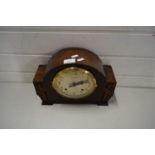 BRAVINGTONS OAK CASED MANTEL CLOCK