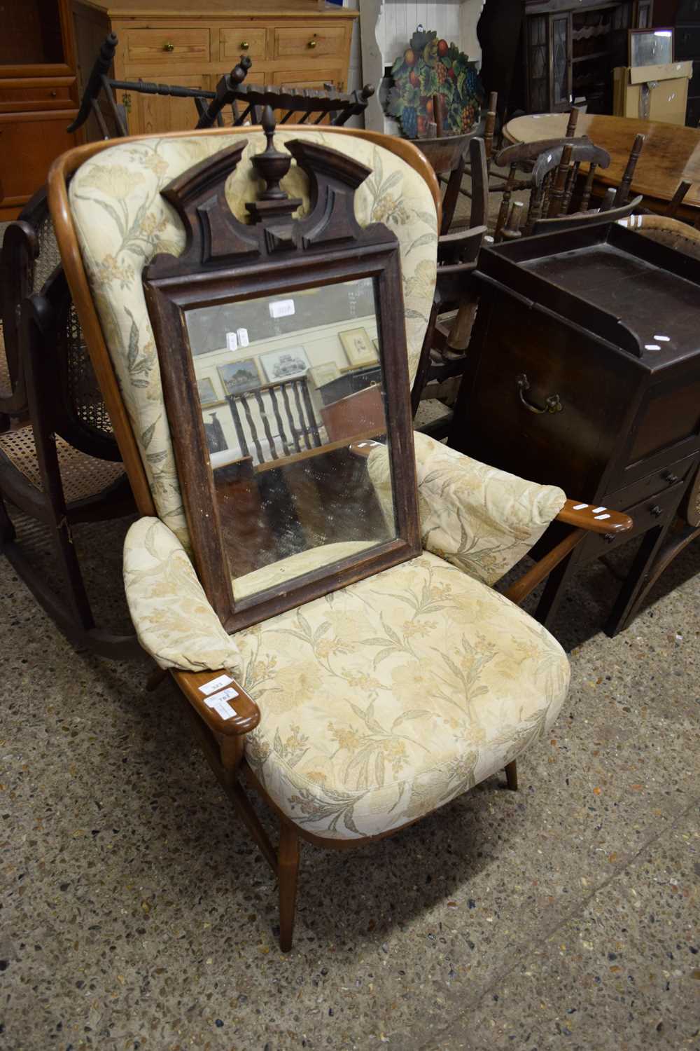 ERCOL STICK BACK ARMCHAIR