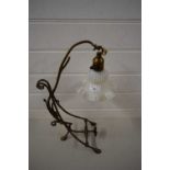 ARTS & CRAFTS STYLE METAL HANGING TABLE LAMP