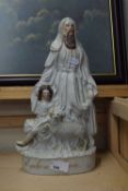 19TH CENTURY STAFFORDSHIRE FIGURE 'ABRAHAM & ISAAC'