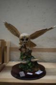 BORDER FINE ARTS MODEL OF AN OWL - BOX INCLUDED