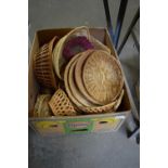 BOX OF MIXED BASKETS