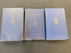 MANUAL OF SEAMANSHIP, London, HMSO, 1951, vols 1-2, original cloth + MANUAL OF SEAMANSHIP, London,