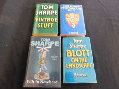 TOM SHARPE: 8 titles: PORTERHOUSE BLUE, London, Secker & Warburg, 1974, 1st edition, original cloth,