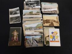 Shoebox containing 280+ picture postcards, various subjects, mainly earlier period