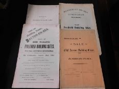Packet: East Anglian sale particulars and other items including The Holt Lodge Estate 1888, litho