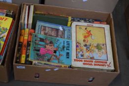 BOX OF MIXED BOOKS - MAINLY CHILDRENS ANNUALS