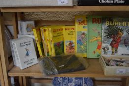 QUANTITY OF RUPERT BOOKS AND ANNUALS PLUS TALES OF PETER RABBIT BY BEATRIX POTTER