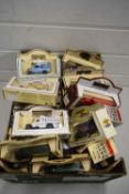 BOX CONTAINING LEDO DAYS GONE BY MODEL CARS AND TRUCKS