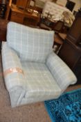 ARMCHAIR WITH GREEN UPPHOLSTERY