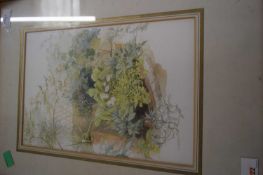 WATERCOLOUR OF FLOWERS, SIGNED A FLETCHER