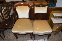 TWO VICTORIAN DINING CHAIRS