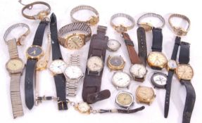 25 various gents and ladies wrist watches including two Rotary, a gent's Timex, ladies Timex and a
