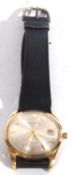 CAMY Superautomatic 77-jewel gold plated gents wrist watch, Swiss made automatic movement with