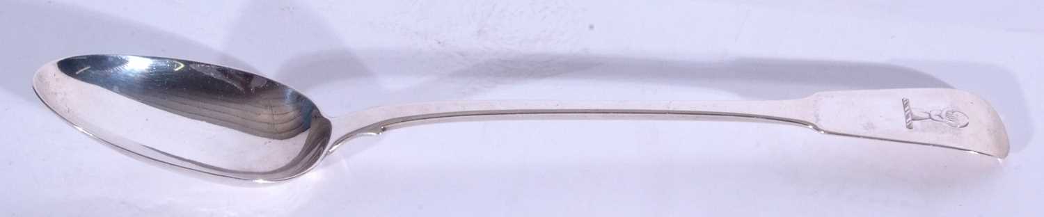 George III basting spoon in Fiddle pattern, well marked for London 1816 by William Eley & William - Image 2 of 5