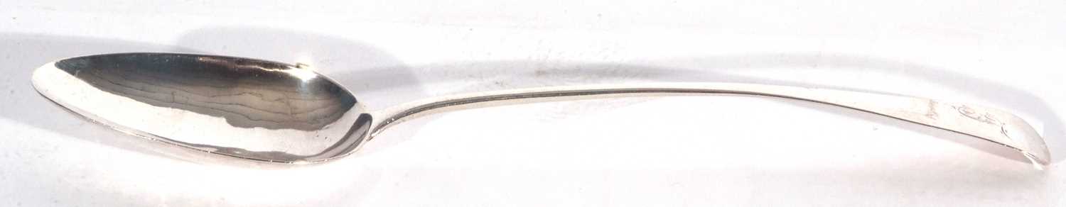 Large George III basting spoon in Old English pattern, London 1806 by Thomas Dicks, 75gms
