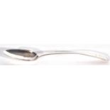 Large George III basting spoon in Old English pattern, London 1806 by Thomas Dicks, 75gms