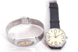 Mixed Lot: Gent's Pateka wrist watch and a ladies Old English wrist watch, the Pateka has a manually