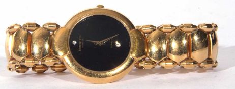 First quarter of 21st century ladies gold plated evening watch by Raymond Weil of Geneve with