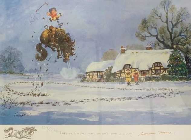 After Norman Thelwell (British, 20th century) A pair of limited edition offset lithographs: "The - Image 2 of 2