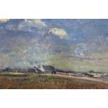 Geoffrey Chatten RSBA (British, 20th century) 'Shingle St, Suffolk', oil on board, signed, framed